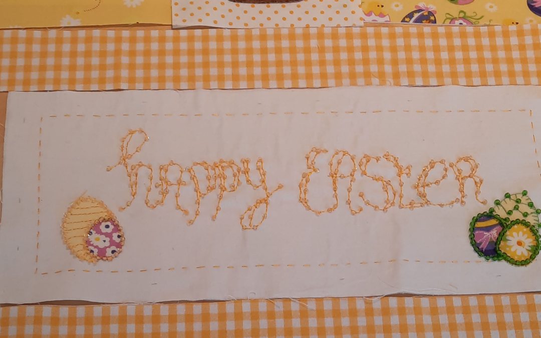 Happy Easter stitchery tutorial #2